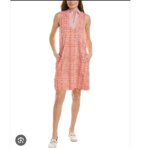 J. McLaughlin Joanna Catalina Cloth Shift Dress in Coral Size XS